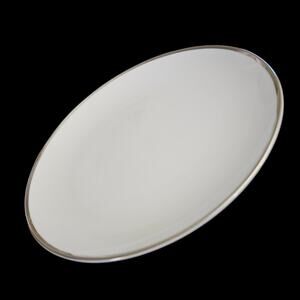 Wentworth Fine China True Love 2616 Japan Salad Plates Set of 4 Platinum Trim